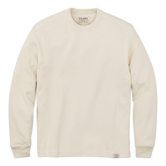 FILSON Men's Waffle Knit Thermal Crewneck Pullover SZ L Sand NEW - Picture 15 of 15